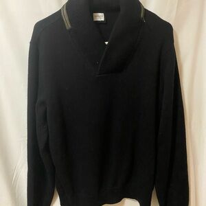 Giorgio Armani Men's Black V-Neck Sweater